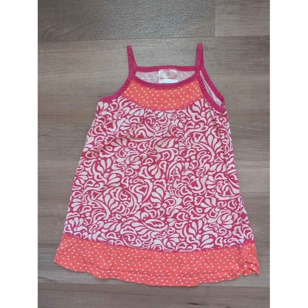 Hanna Andersson Pink Print Tank Dress, 4T (U1)